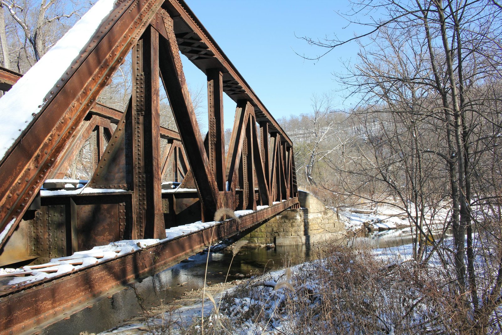 Looking east